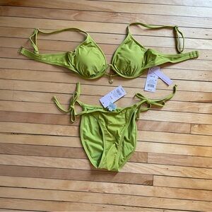 NWT Vibrant Green Bikini Set